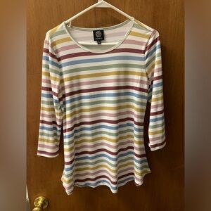 Colorful 3/4 Sleeve Top